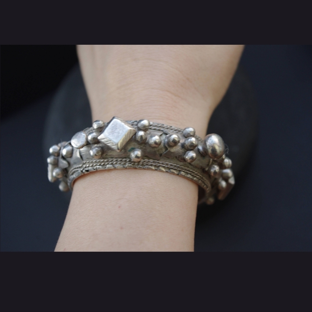 Ethnic Cuff Bracelet. Tribal Bracelet.